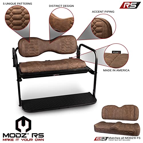 MODZ RS Custom Golf Cart Rear Seat Kit for Club Car Precedent/Onward/Tempo Brown Base