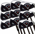 Extreme X7 Big & Tall Senior Men's Complete 9-Piece Iron Set (3-SW) Right Handed Senior Flex A Flex Club +1" Over - Black