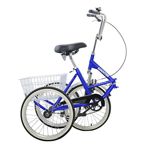 Mantis Tri-Rad Folding Adult Tricycle Blue