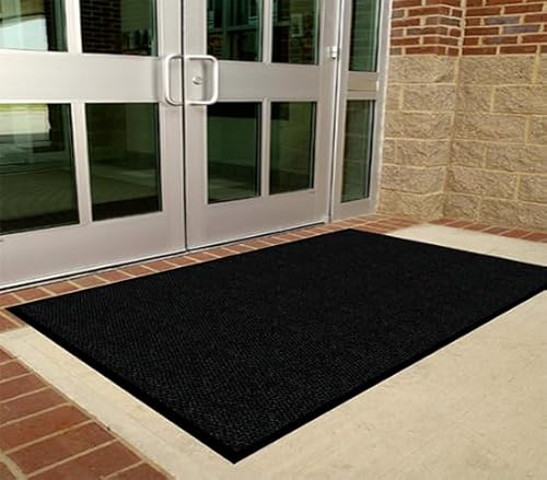 Legendary Doormats Super Berber Matting with Rubber Edging Solid Crimson 4' x 10''