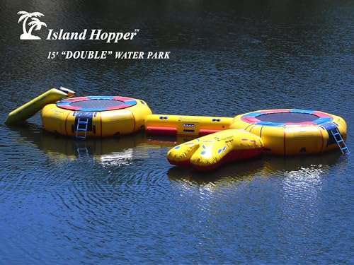 Island Hopper 15' Classic Water Trampoline Yellow