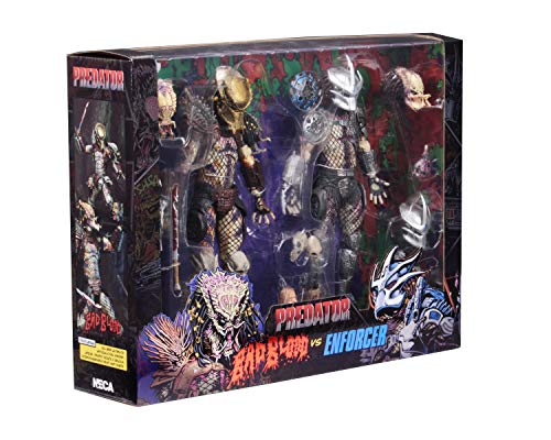 NECA Predator 7” Scale Action Figures Ultimate Bad Blood vs Enforcer 2-Pack Multi-colored