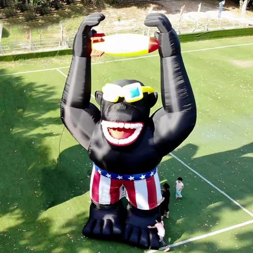 HOAELOS Inflatable Giant Gorilla Rocket 20 Feet for Advertising and Parties