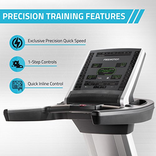 FreeMotion T10.9 Reflex Exercise Treadmill Black Silver