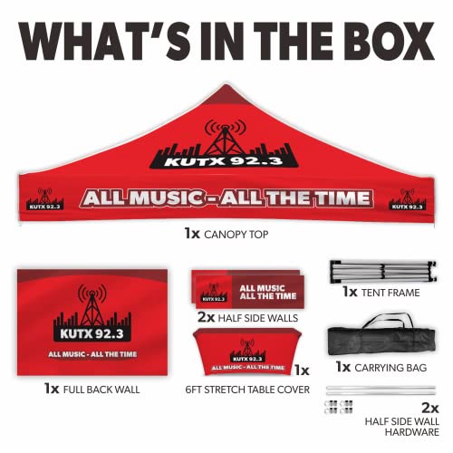 LookOurWay Custom Canopy Tent 10x10 Event Gold