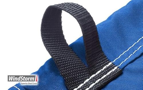 Eevelle Windstorm V Hull Fishing Outboard Motor Boat Cover Waterproof MARINEX Fabric Royal Blue