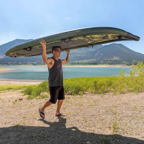 High Society Shadowcaster Premium Inflatable Paddle Board Package 11ft Sportsman Green