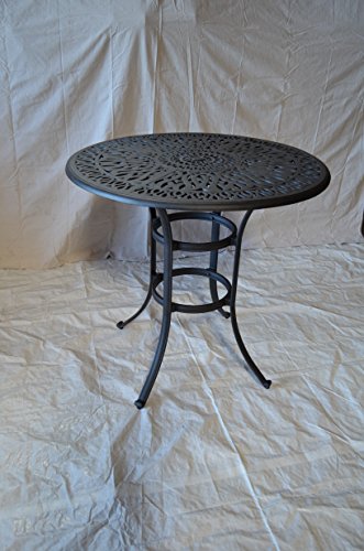 Patio Land Palm Tree 5pc Outdoor Bar Set 48" Dark Bronze