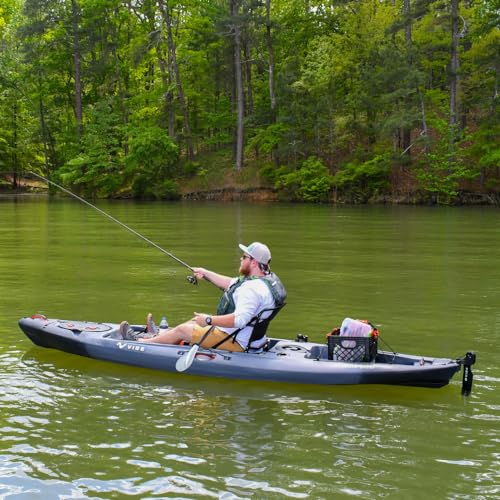 Vibe Sea Ghost 130 Fishing Kayak 13ft with Hero Seat 2.0 Raven