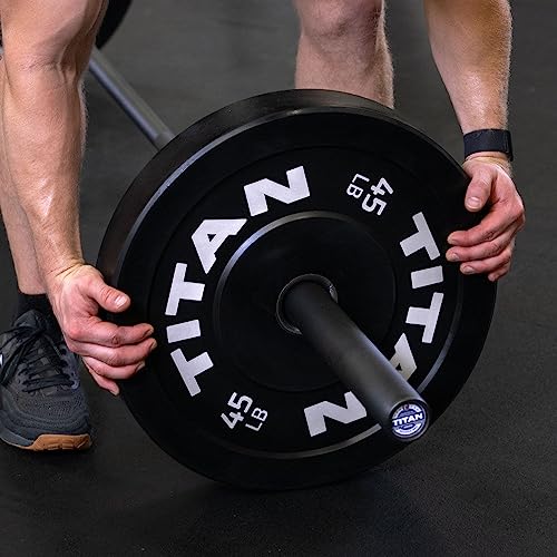Titan Fitness 20KG 28.5MM TITAN Series Olympic Barbell Black Cerakote