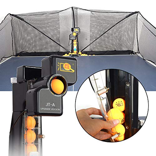ZXMT Ping Pong Robot Machine Automatic JT-A Table Tennis Robot Machine with Catch Net Wired Remote Control