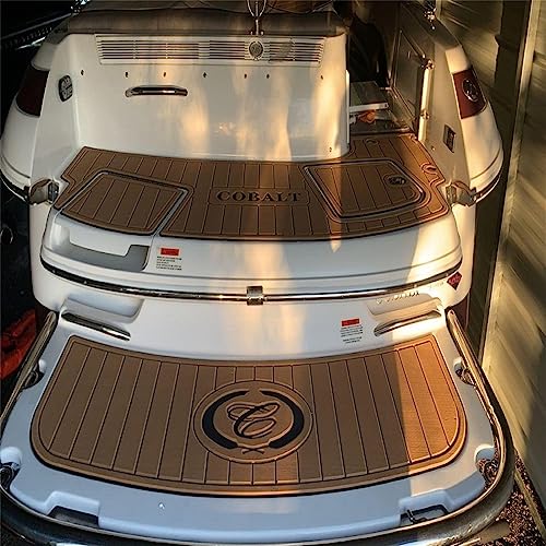 Zomanon Boat EVA Faux Teak Decking Floor Mat for 2002 Cobalt 246 Swim Platform - Color Options Available