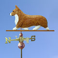 Corgi Hand Carved & Painted Weathervane Red Pembroke 22 Inch