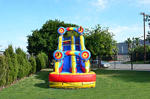 JumpOrange 19' Target Water Slide with Detachable Pool, Commercial Grade Inflatable
