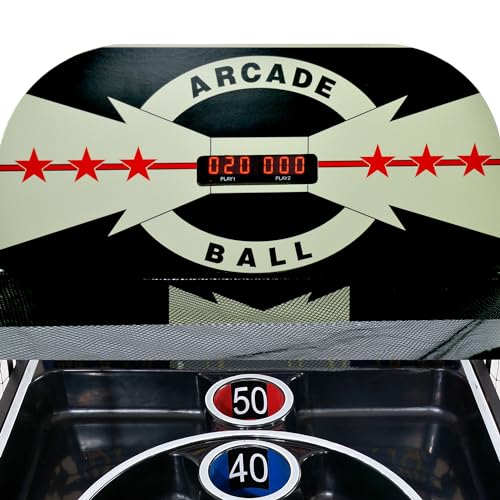 Hathaway Boardwalk 8-ft Arcade Ball Table Oak with LED Lighting