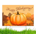Yard Sign Happy Thanksgiving Turkey Day Lawn Decoration 18" x 12