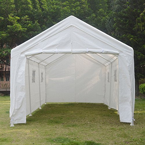 King Canopy Hercules 10x20 Ft Enclosure Kit Steel Frame 8-Leg White