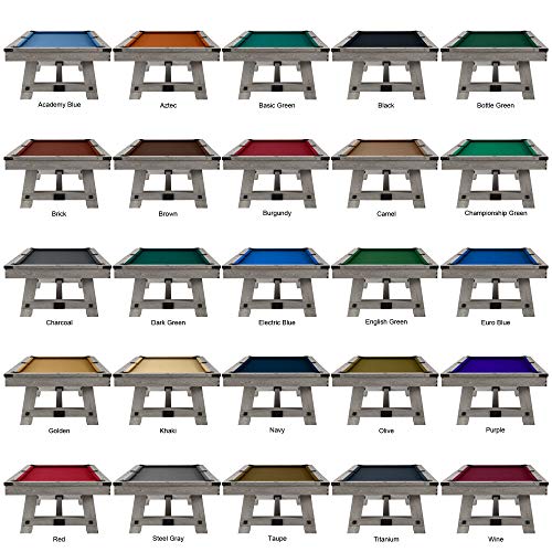 Playcraft Yukon River 8’ Slate Pool Table, Northern Drift