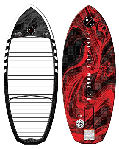 Hyperlite Majic Karpet Wakefoil Board White/Red