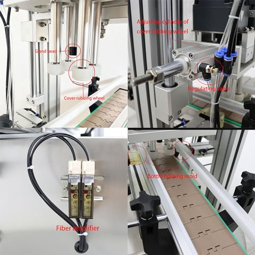WYDDDARY Automatic Stainless Steel Electric Bottle Capping Machine 110V