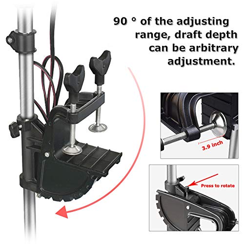 INTSUPERMAI Electric Trolling Motor 240lbs Thrust 24V for Saltwater Fishing Boat