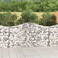 Arched Gabion Baskets 4 pcs Galvanized Iron White Black Other