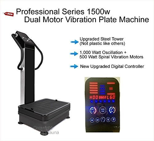 MCP Fitness Professional Dual Motor Full Body Vibration Platform Plate Exercise Fitness Machine