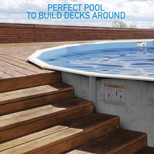 Shop Square 15 Ft x 52 Inch Steel Wall Above Ground Pool Silver