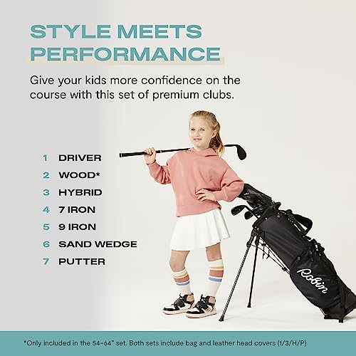 Robin Golf The Essentials 7-Club Junior Set Matte Black
