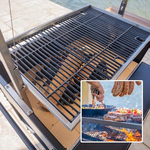 Backyard Discovery Argentine Santa Maria Wood Fire & Charcoal BBQ Grill Black