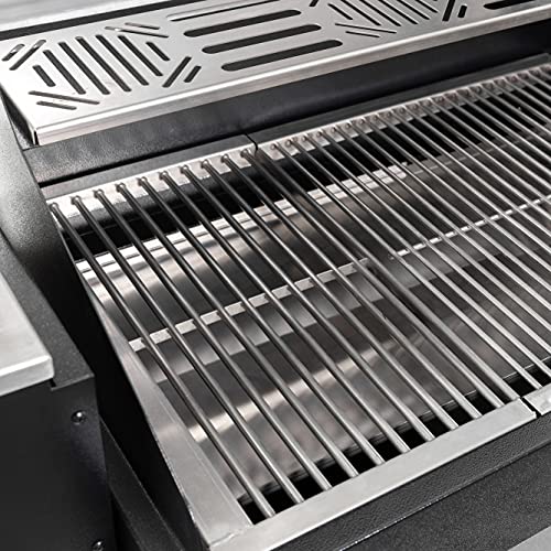 USSC Grills USG730SS Stainless Steel Wood Pellet Grill Black