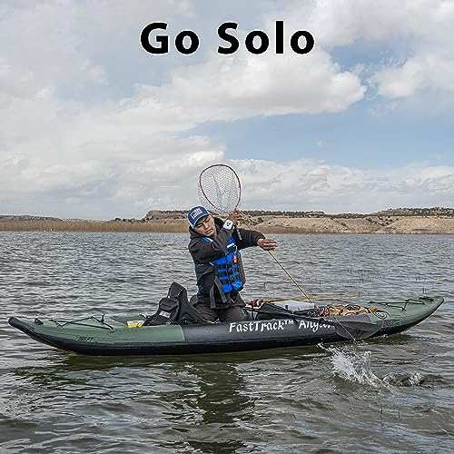Sea Eagle 385FTA Fasttrack Angler Inflatable Green Fishing Kayak - Hunter Green
