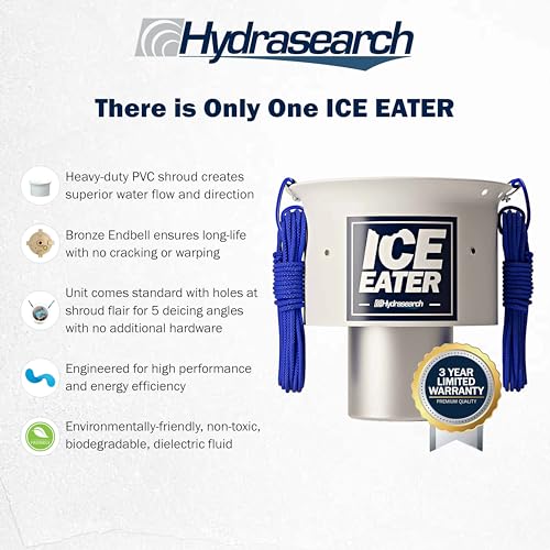 ICE EATER P250/150 Pond De-Icer with 0.25 HP 115V Power Cord 150 Feet
