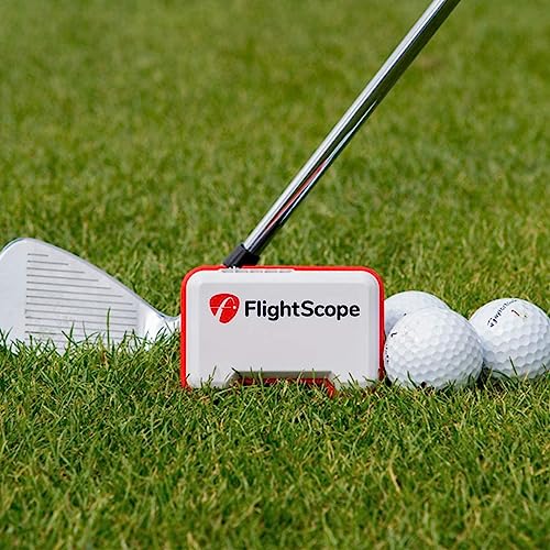 FlightScope Mevo Portable Personal Launch Monitor for Golf White with Red Trim