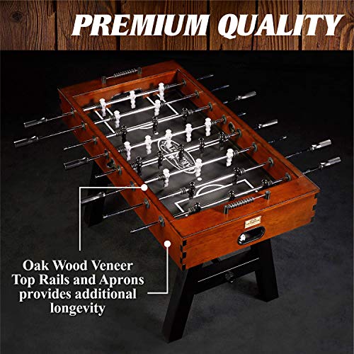 Barrington Billiards 56" Allendale Collection Foosball Table Dark Wood Brown/Black