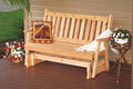 A&L Furniture Co. Traditional English Glider Redwood Stain