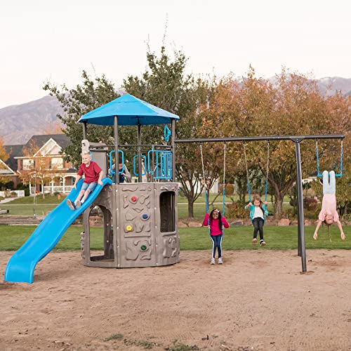 Lifetime Adventure Tower Swing Set Playset Malibu Blue