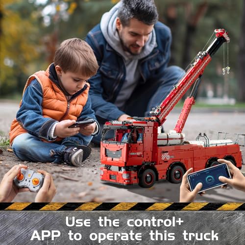 Mould King Tow Truck Technic Building Kit Red