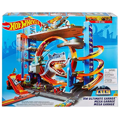 Hot Wheels City Ultimate Garage Shark Attack Orange