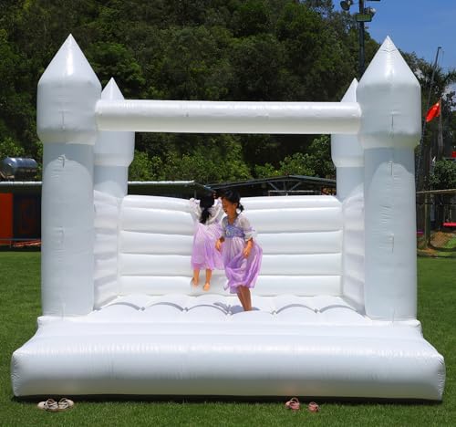 Okayego 13.5FT White Bounce House Castle with 750W Blower