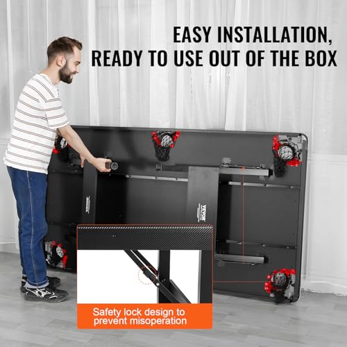 VEVOR Foldable Billiards Table Set 6.3ft Red Cloth