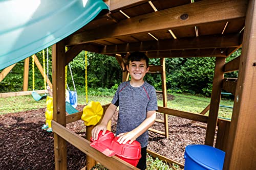 Swing-N-Slide Knightsbridge Plus Swing Set Wood Green