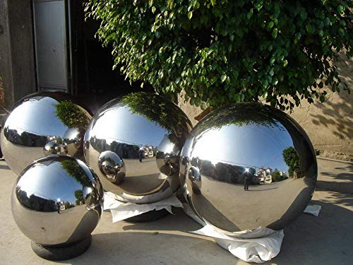 LSX 40 Inch Stainless Steel Gazing Ball Silver
