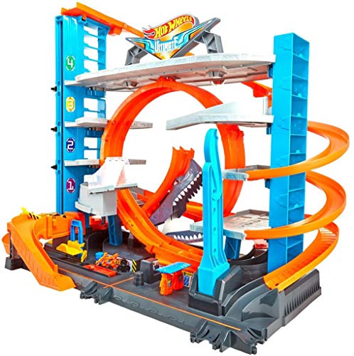 Hot Wheels City Ultimate Garage Shark Attack Orange