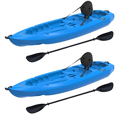 Lifetime Lotus Sit-On-Top Kayak with Paddle (2 Pack) Blue