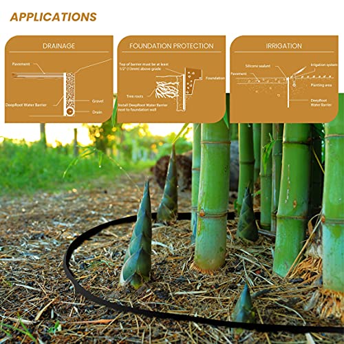 DeepRoot WB 36/60-300 Water/Bamboo Barrier Roll 36” x 300’ 60 Mil Black