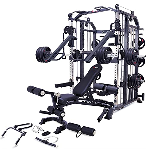 MiM USA Hercules 1001 Commercial Smith Machine and Functional Trainer Black