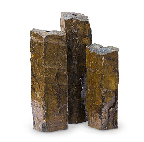 Aquascape Mongolian Basalt Stone Fountain Columns Set of 3 Natural