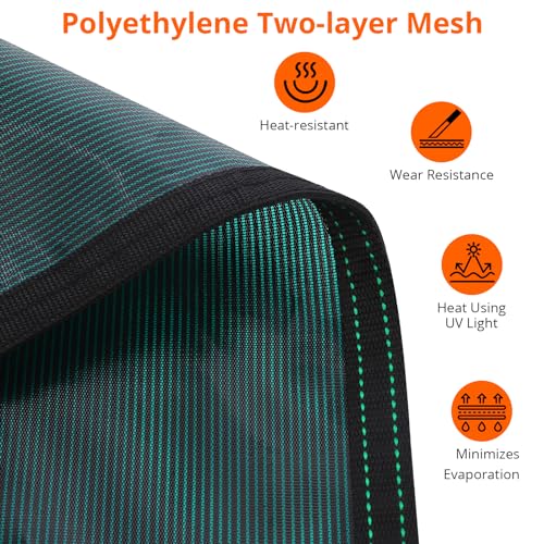Garvee Ultra-Dense Pool Safety Cover 22x42ft with Anchors Green