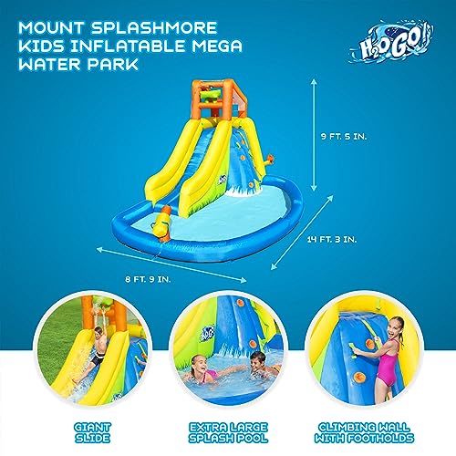 Bestway H2OGO Mount Splashmore Kids Inflatable Water Slide Park